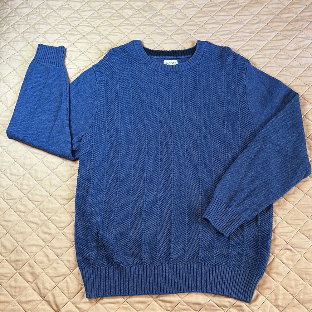 Haggar cable knit sweater - Perfect condition!